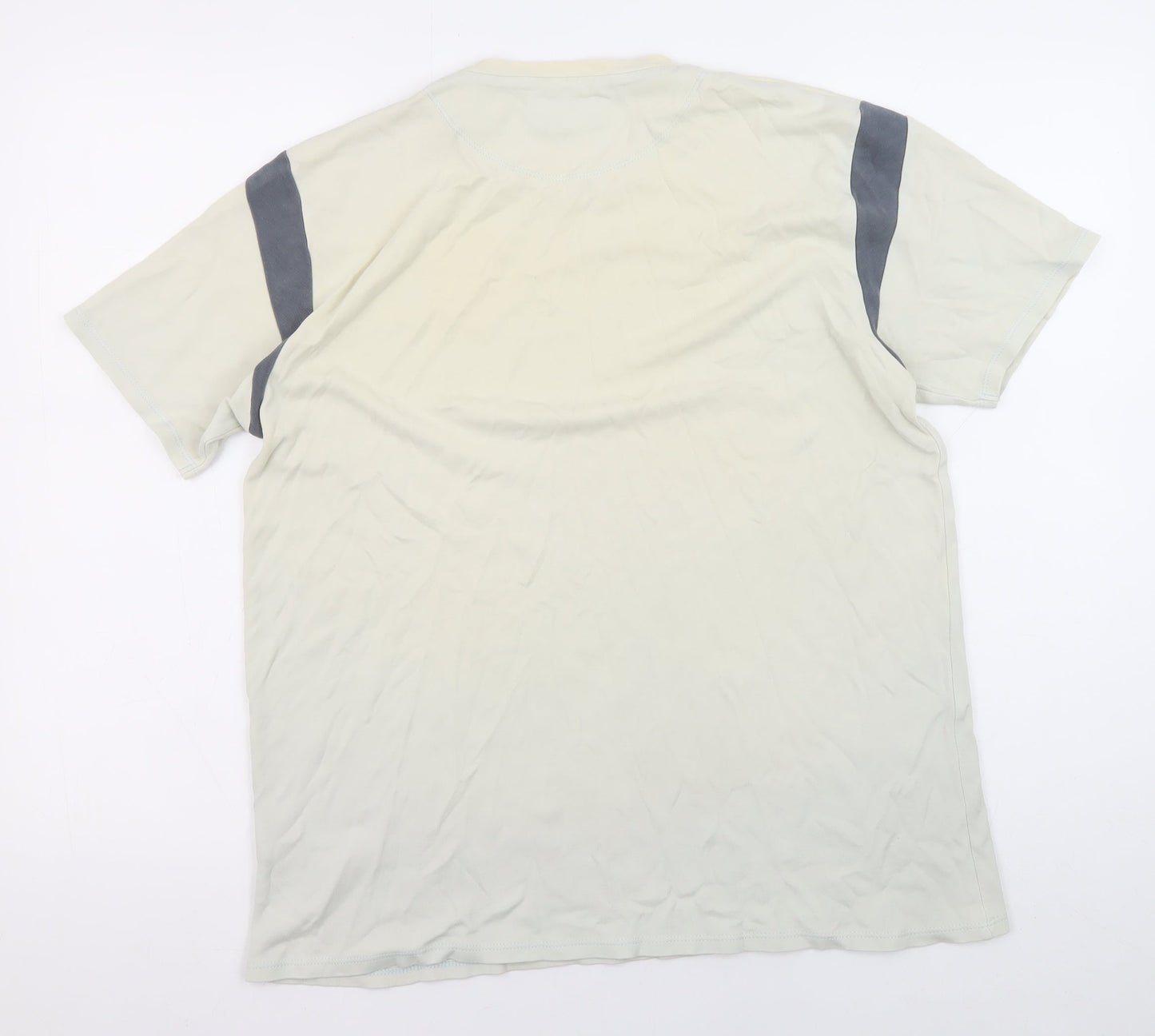 French Connection Men's Beige Medium Crew Neck T-Shirt