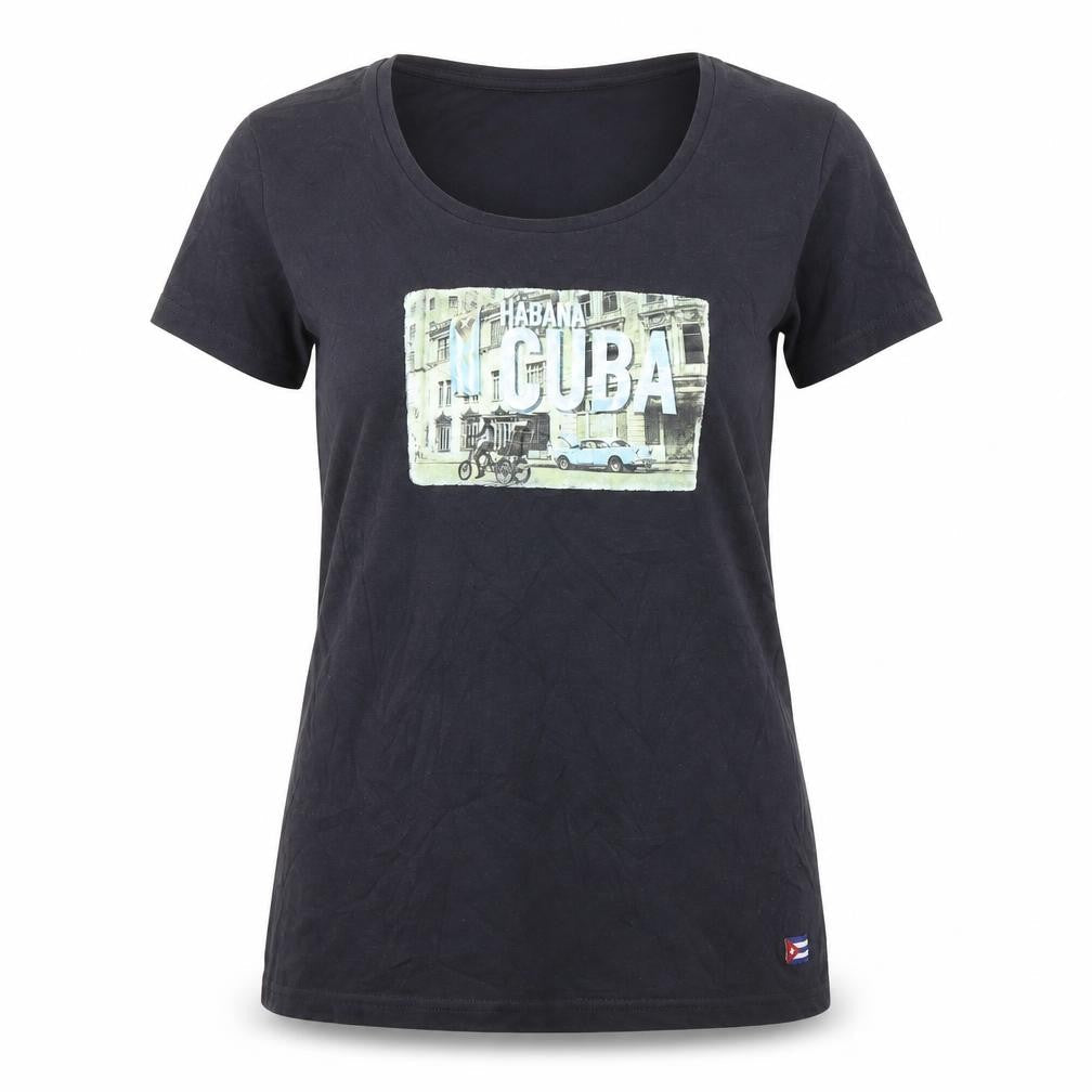 Isleno Unisex Black Cuba Graphic T-Shirt 2XL