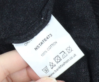 Nanny State Men's Black S Pullover Jumper Cotton