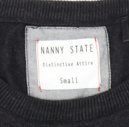 Nanny State Men's Black S Pullover Jumper Cotton