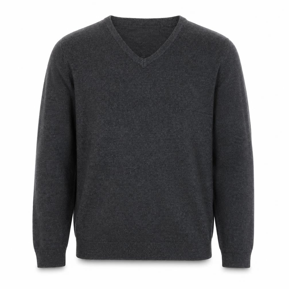 Marks & Spencer Men's Grey V-Neck Pullover Jumper S
