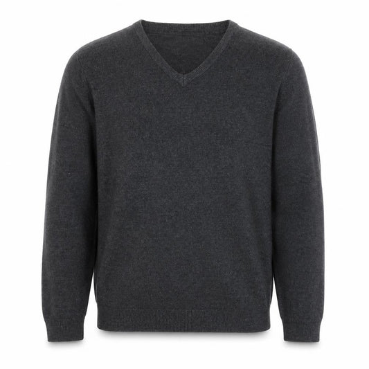 Marks & Spencer Men's Grey V-Neck Pullover Jumper S