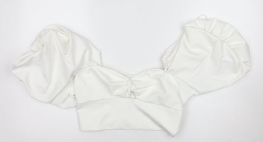 ASOS Women's White Off the Shoulder Blouse Size 10