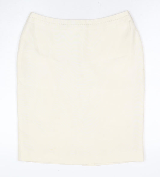 Planet Women’s Ivory Knee Length Pencil Skirt Size 10