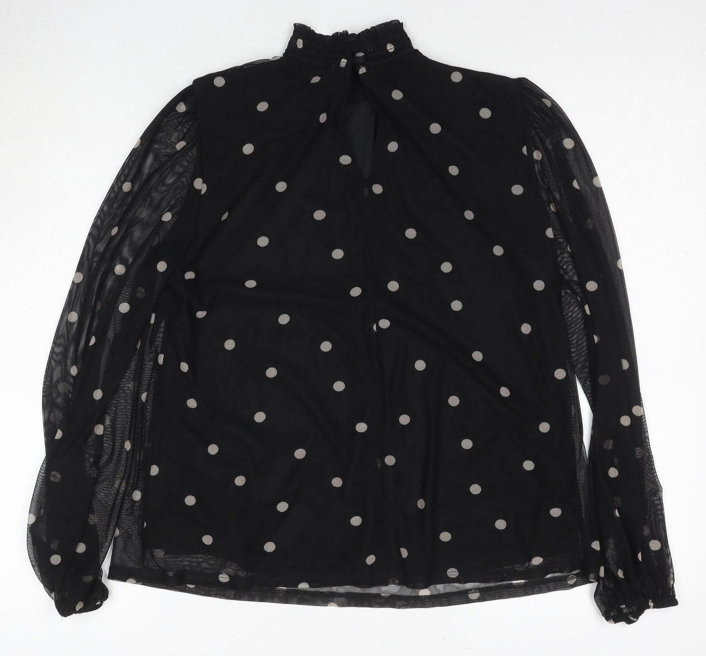 Principles Women's Black Polka Dot Blouse, Size 12