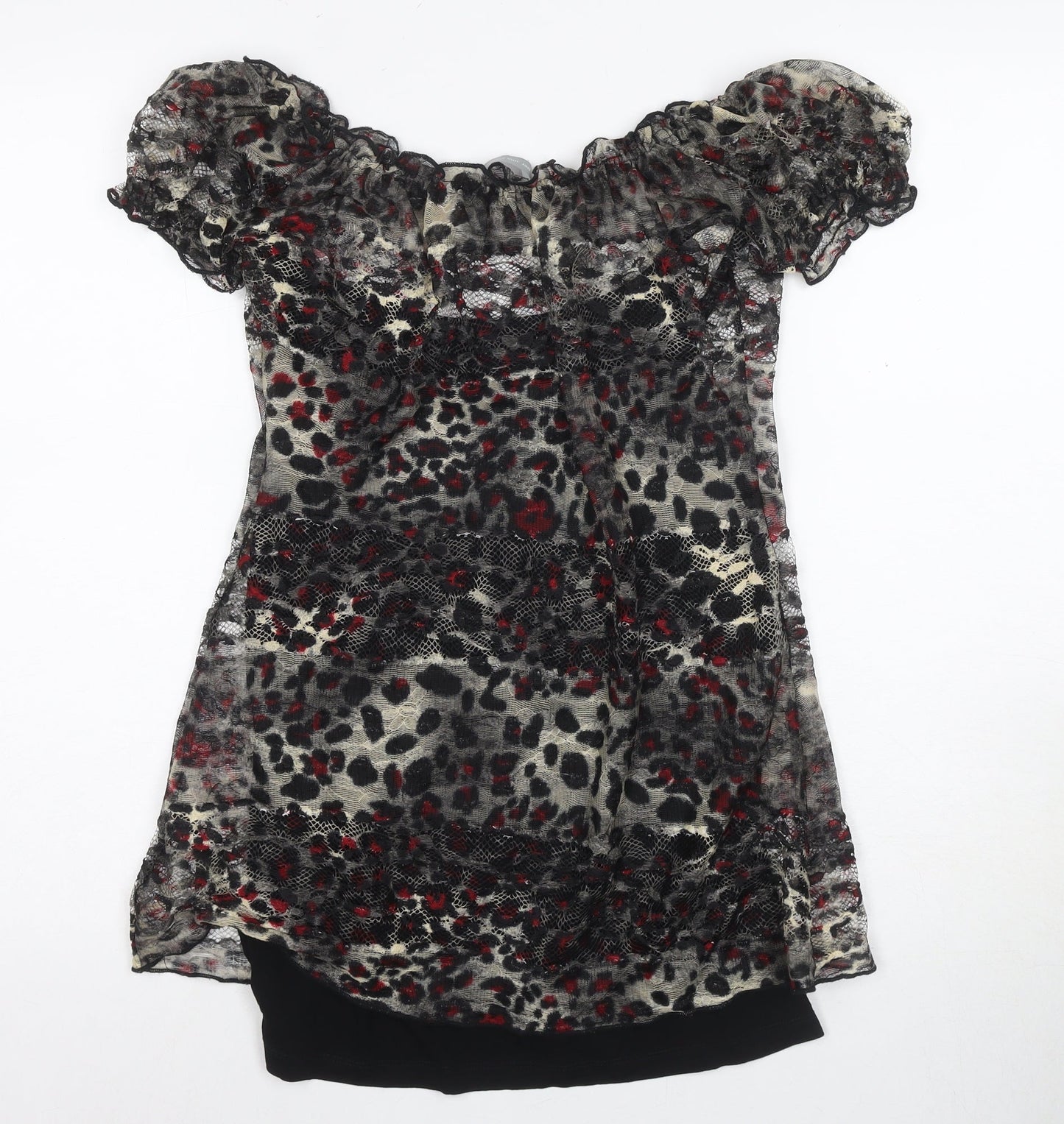 Marks and Spencer Women's Multicoloured Blouse, Size 12, Ruffle Accents