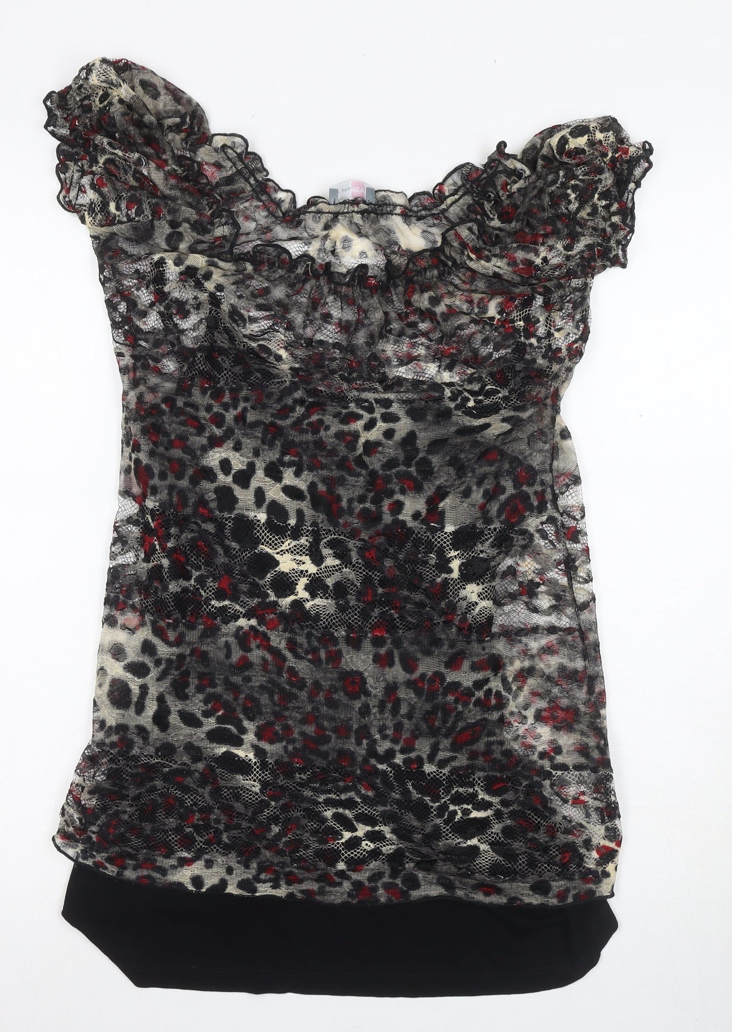 Marks and Spencer Women's Multicoloured Blouse, Size 12, Ruffle Accents