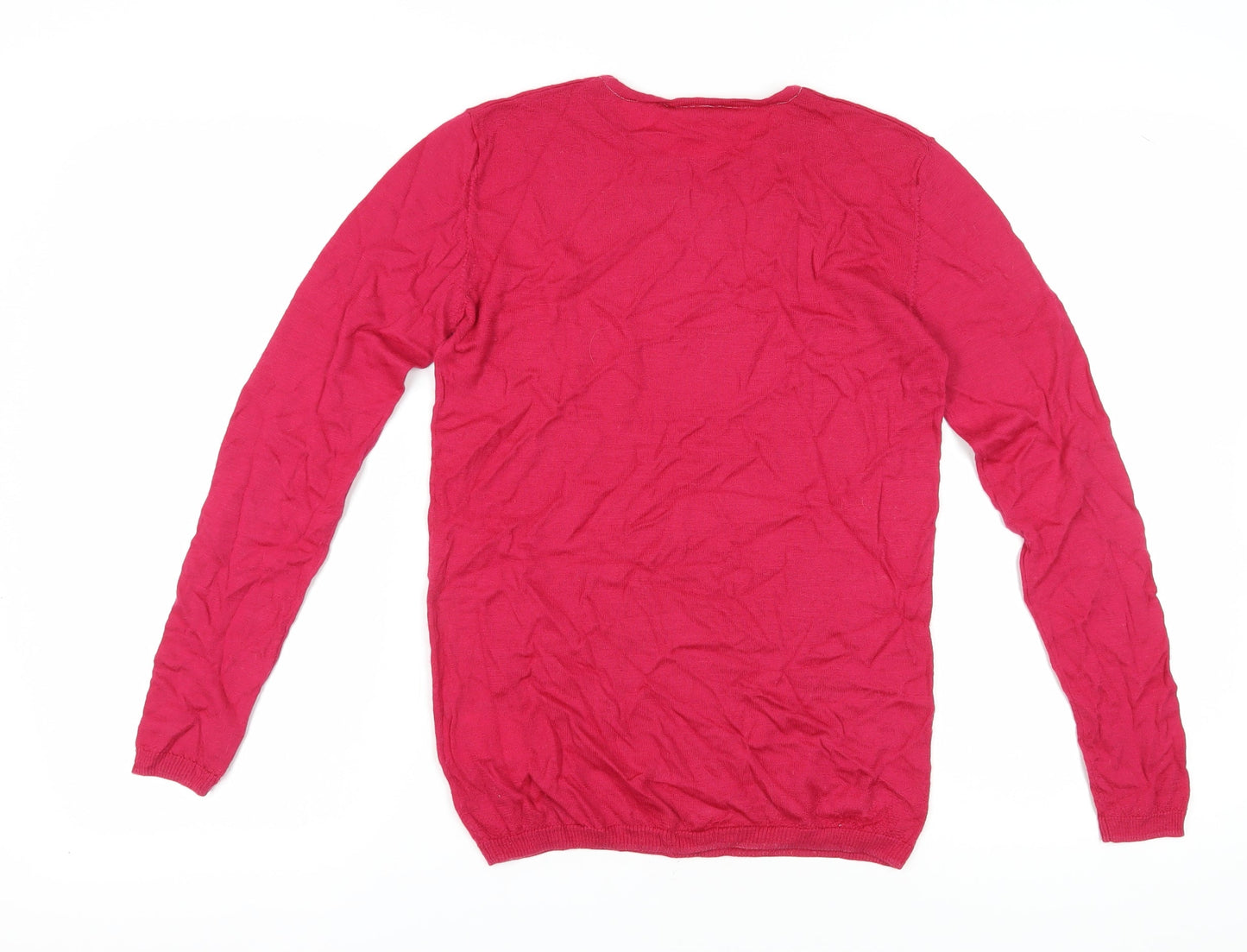 Bitte Kai Rand Women Red Merino Wool Pullover Jumper M