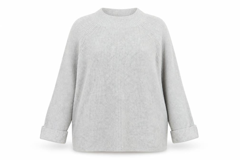 Gap Women's Grey Chunky Knit Pullover Jumper L
