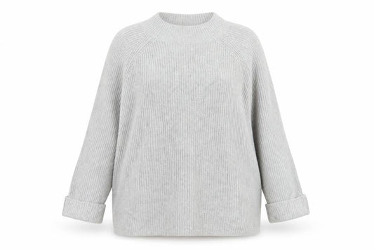 Gap Women's Grey Chunky Knit Pullover Jumper L