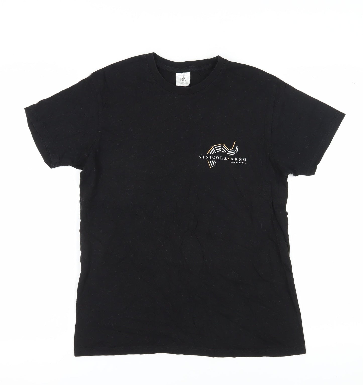 B&C Collection Men’s Black Medium Crew Neck T-Shirt