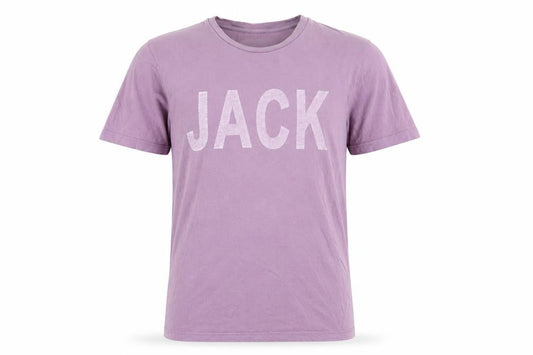 Jack Wills Purple Men's T-Shirt, Size M, Bold Logo, Cotton