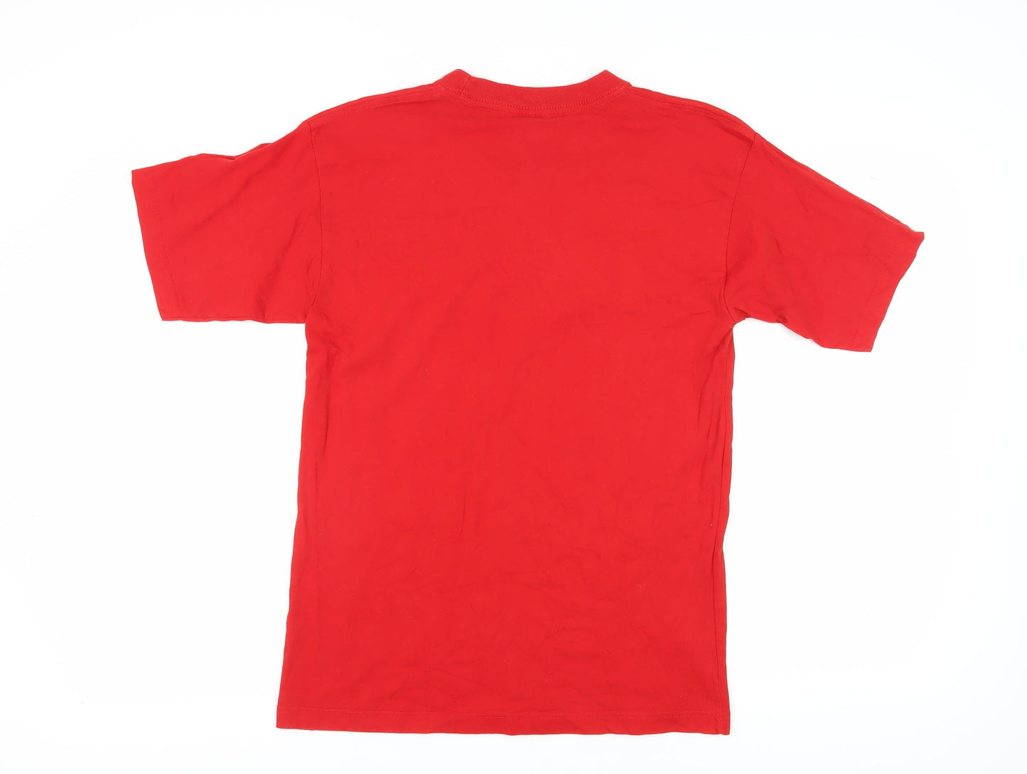 Ad Men's Red Medium 'Canada' Crew Neck T-Shirt