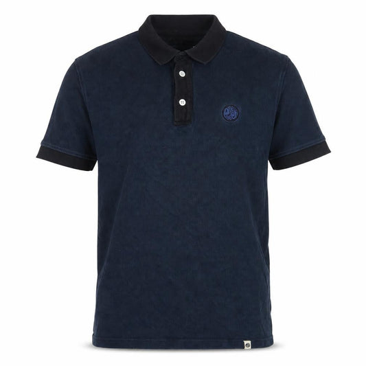 Pretzel Men's Blue M Polo Shirt, Cotton Knit