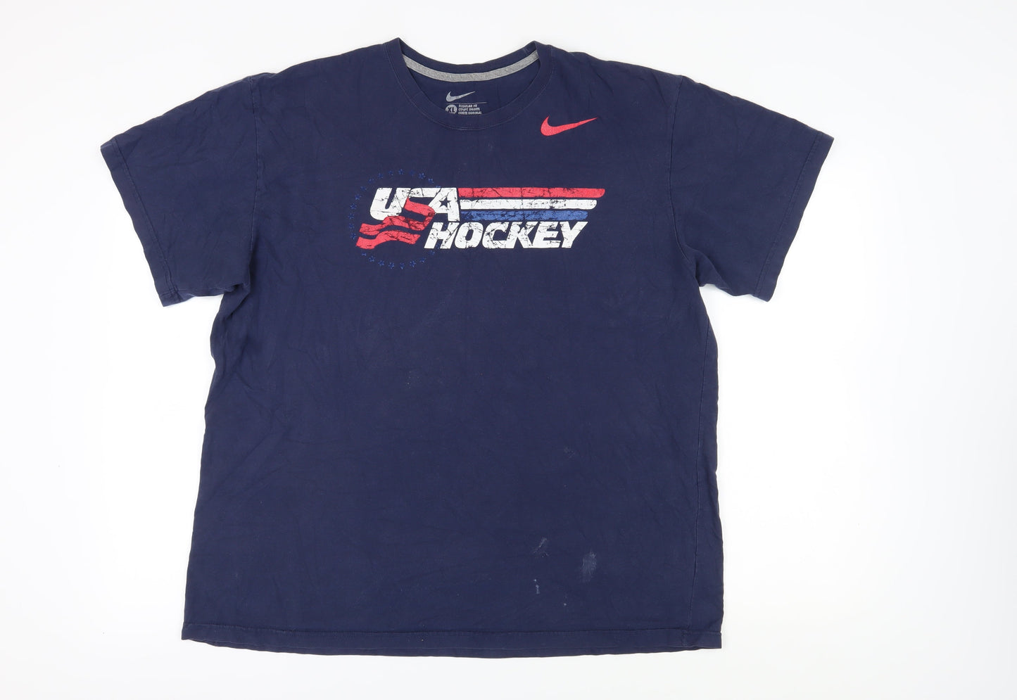 Nike Men's Blue XL Sports Graphic T-Shirt