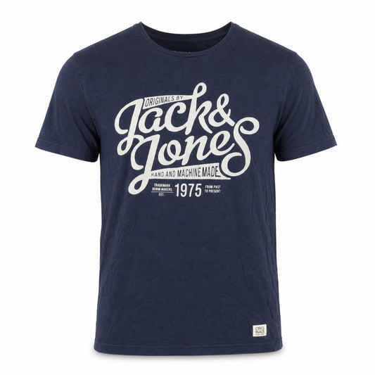 Jack & Jones Men's Blue Graphic T-Shirt Size S