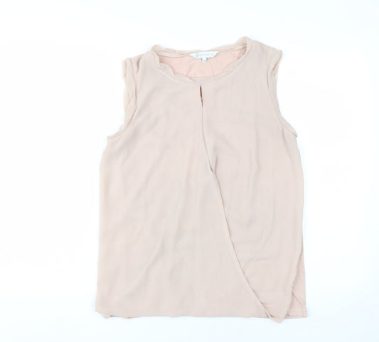 RJR John Rocha Women's Ivory Wrap Tank, Size 14