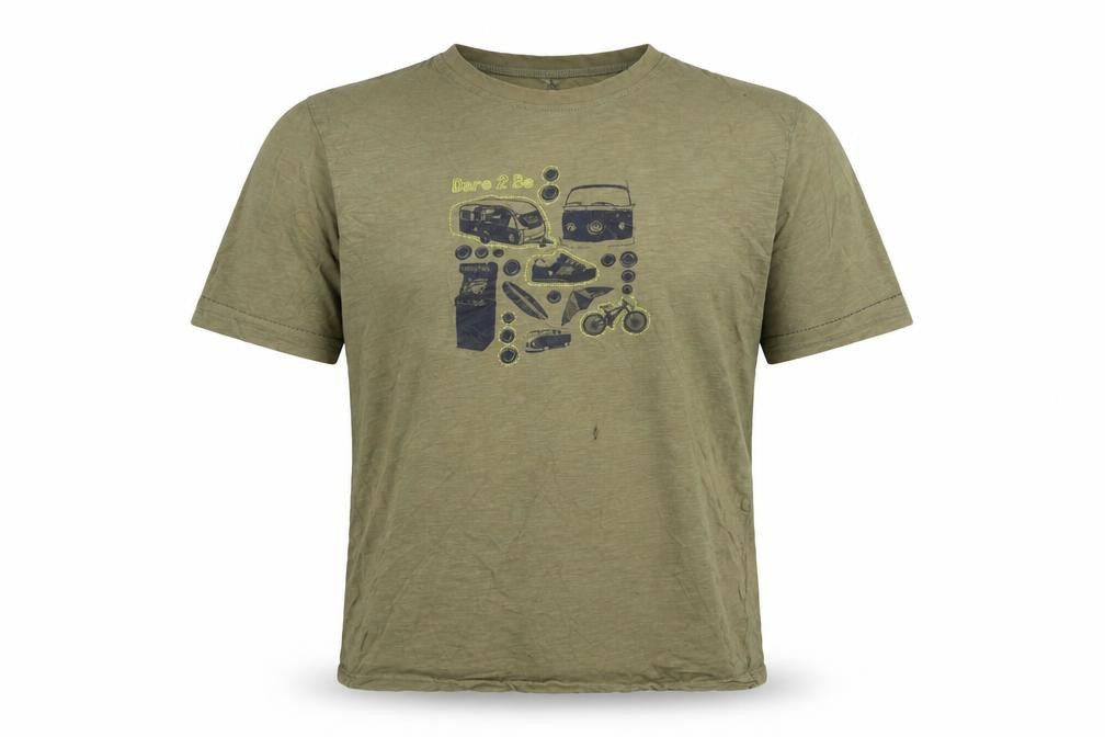 Dare 2b Men's Green Graphic Print Cotton T-Shirt XL