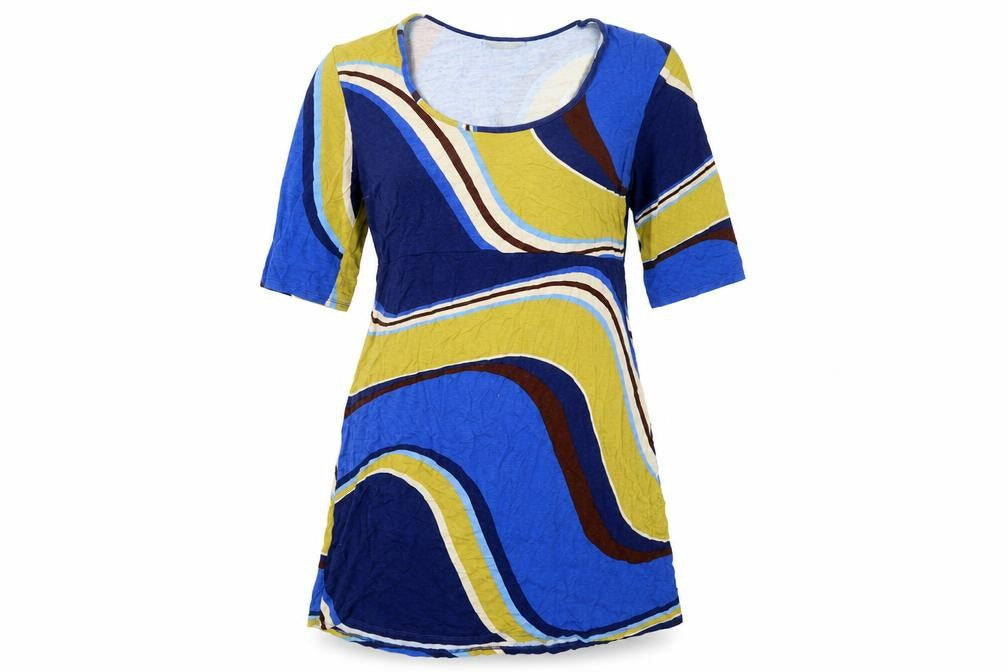 Wallis Women's Blue Geometric Tunic, Size 12
