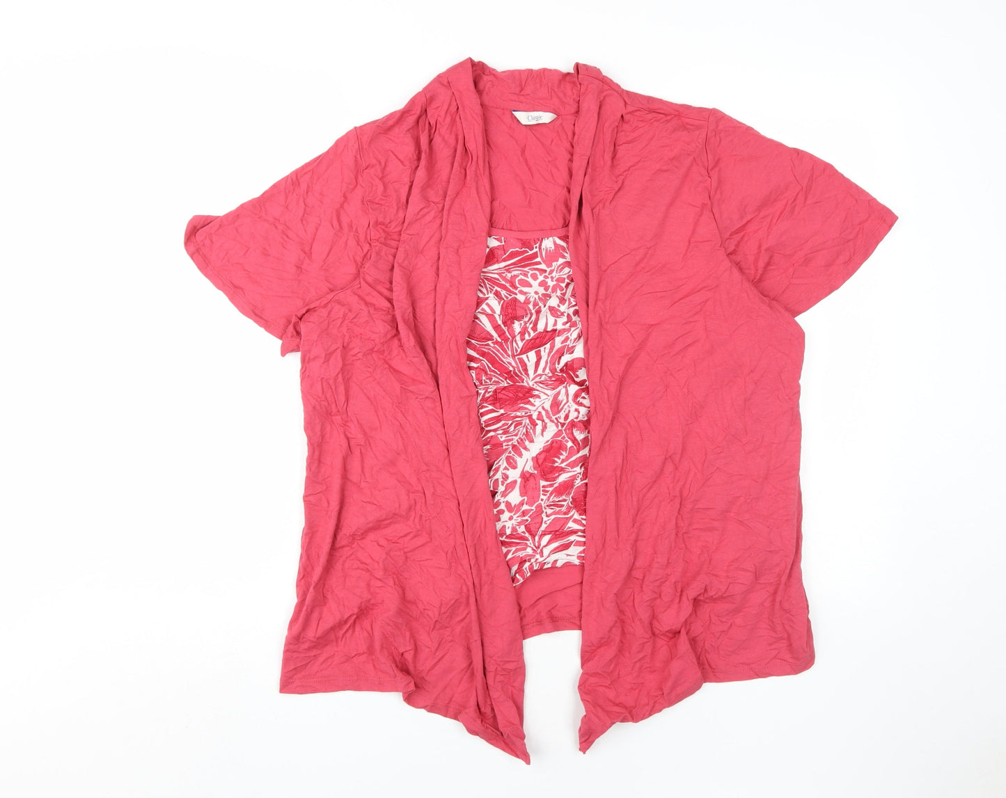 Marks and Spencer Women's Red Floral Tunic Blouse Size 18