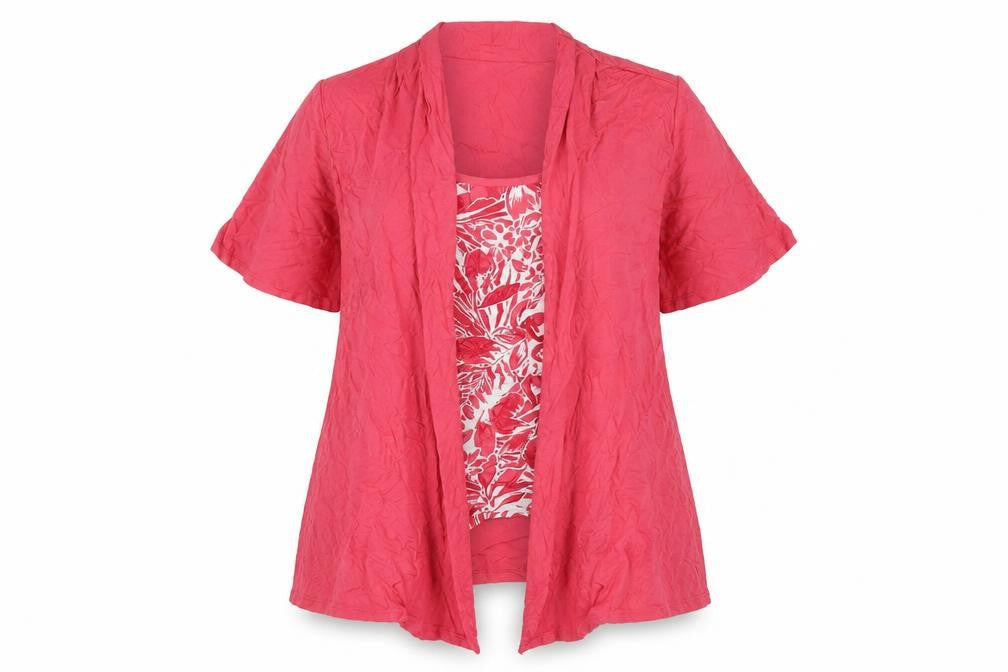 Marks & Spencer Women's Red Floral Tunic Blouse Size 18
