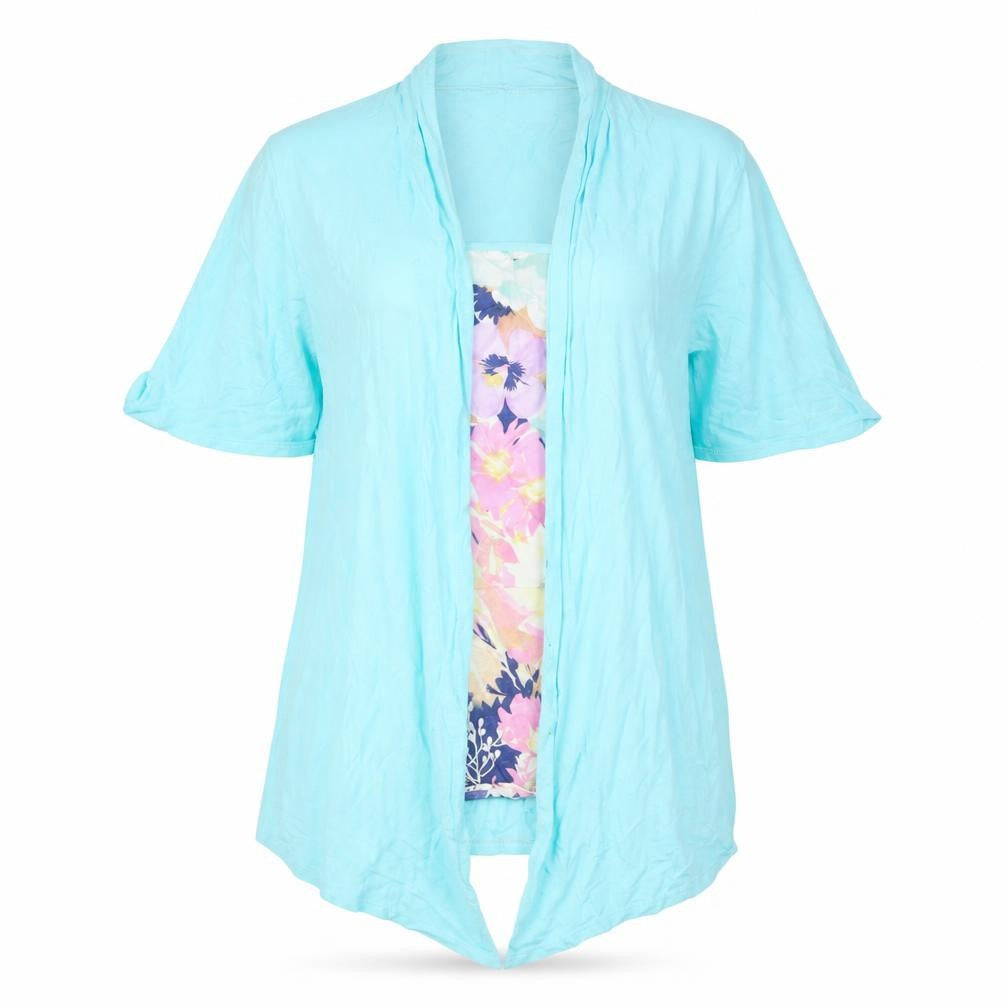 Marks & Spencer Women's Blue Floral Blouse Size 12
