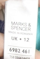 Marks and Spencer Women's Blue Floral Blouse Size 12