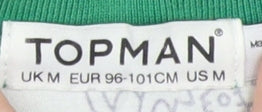 Topman Men's Green M Polo Shirt Regular Fit
