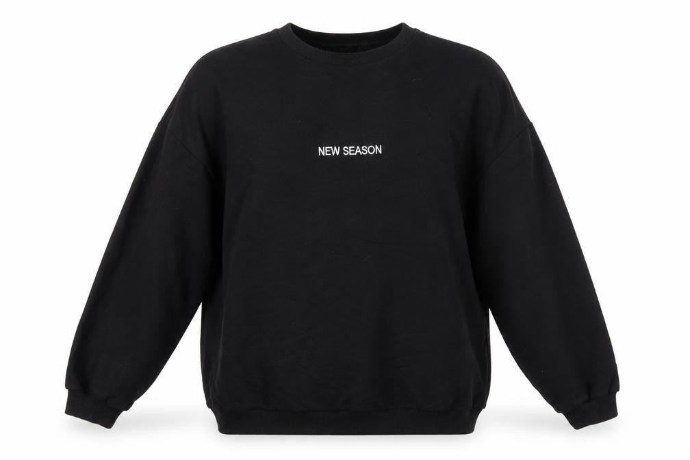 boohoo Women's Black Pullover Sweatshirt Size 10