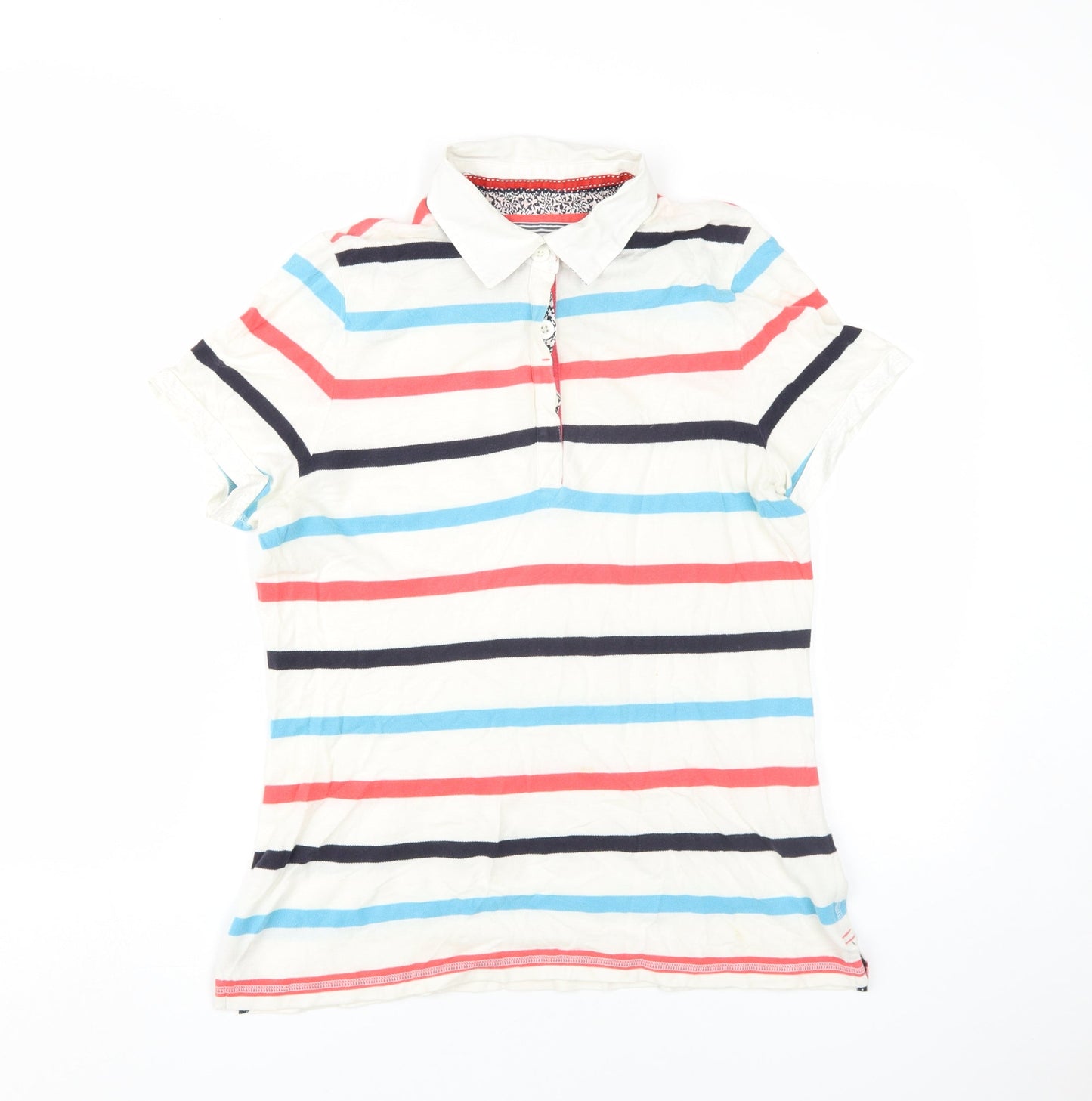 Marks and Spencer Women's Multicoloured Striped Polo