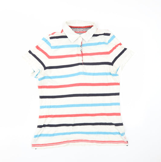 Marks and Spencer Women's Multicoloured Striped Polo