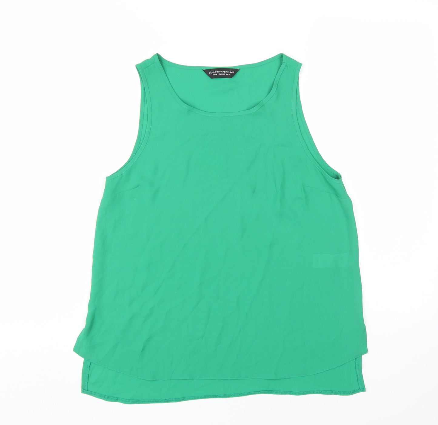 Dorothy Perkins Women's Green Tank Top, UK 8, Casual Style