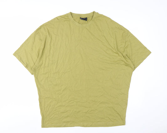 ASOS DESIGN Men's Green Cotton T-Shirt, Medium, Classic Style