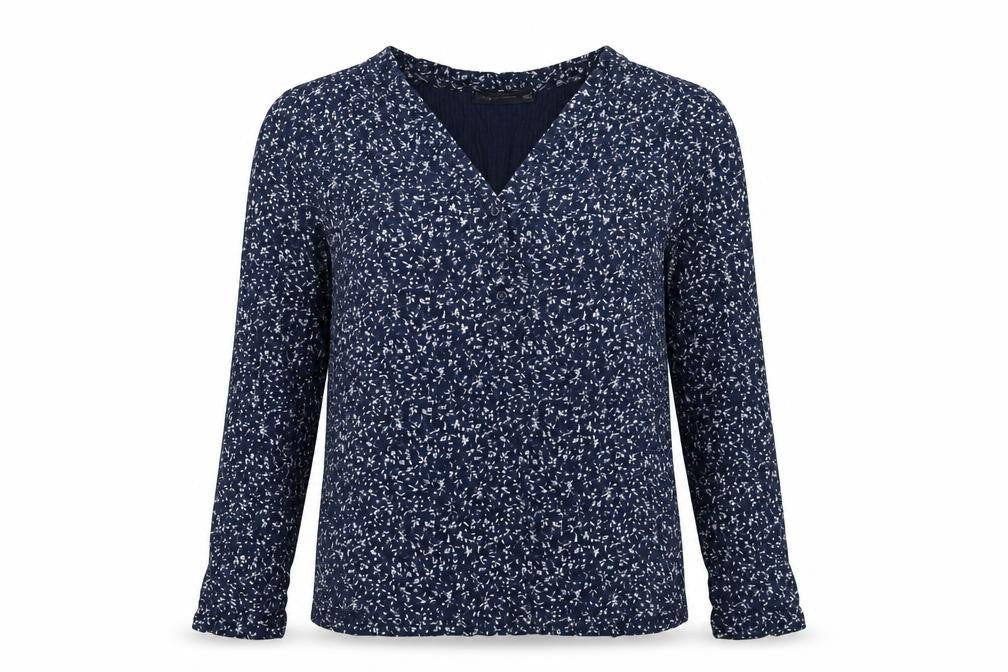 Marks & Spencer Women's Blue Floral Blouse Size 12