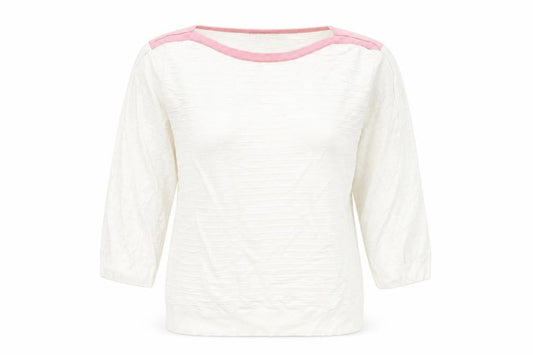 Mudflower Women's Ivory Jumper L 3/4 Sleeve