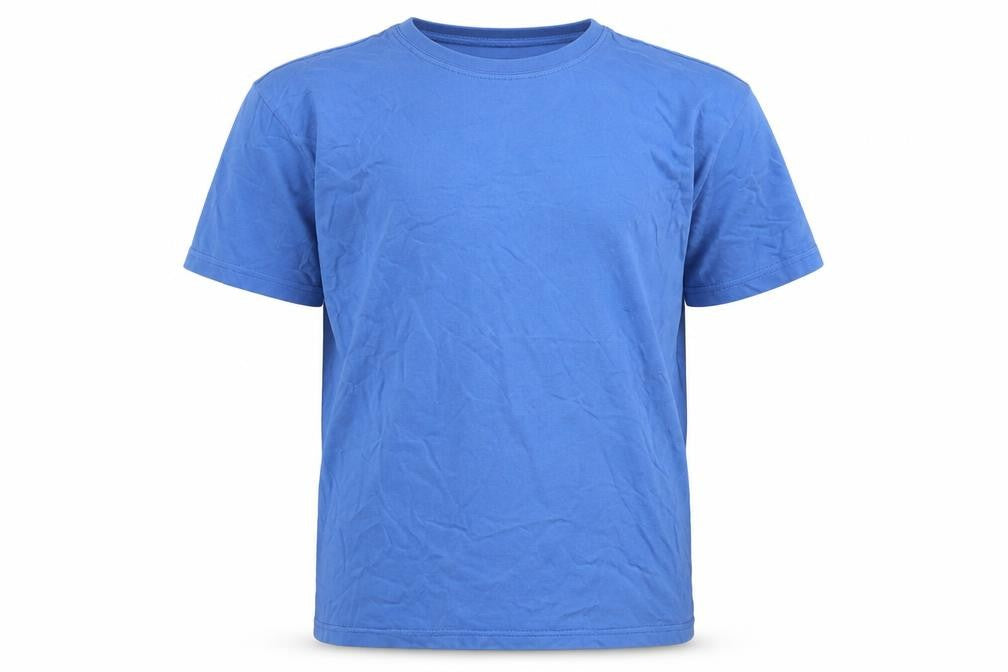 BINI Boys Blue Cotton Basic T-Shirt, Regular Fit, Size 12 Years