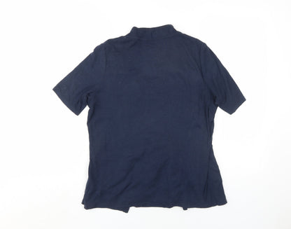 Marks & Spencer Women's Blue Tunic Blouse - Size 14