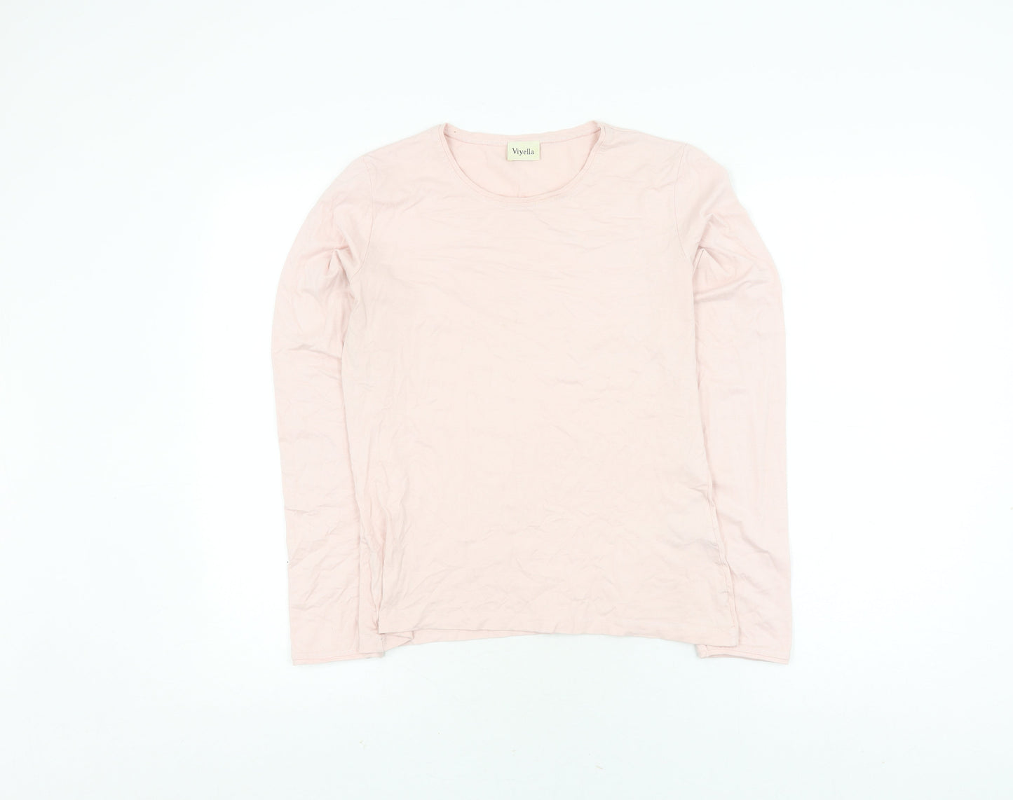 Viyella Women's Pink Basic Long Sleeve T-Shirt