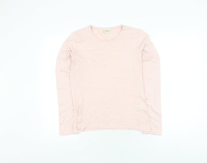 Viyella Women's Pink Basic Long Sleeve T-Shirt