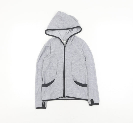 Minoti Boys Grey Full Zip Hoodie 5-6 Years Casual Wear
