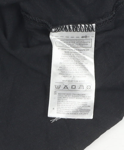 Adidas Womens Black M Basic T-Shirt Lightweight