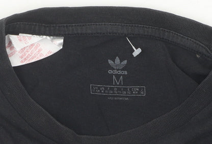 Adidas Womens Black M Basic T-Shirt Lightweight