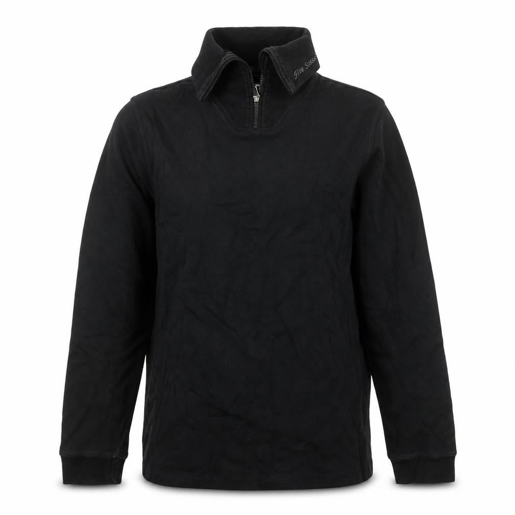 Five Seasons Black Unisex Jersey Cotton Zip Activewear Jacket M