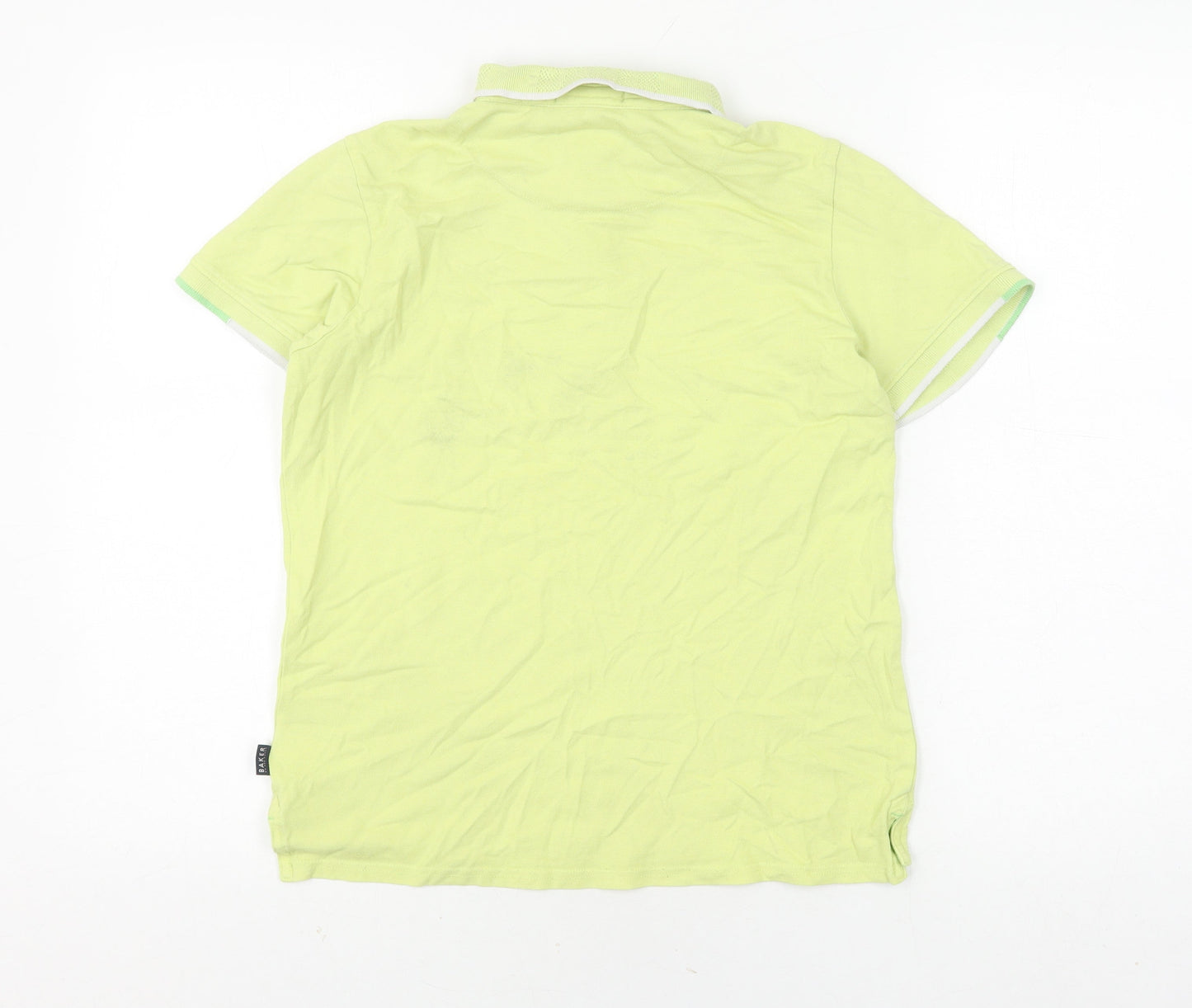 Baker by Ted Baker Boys Green Polo Shirt 12 Years Short Sleeve
