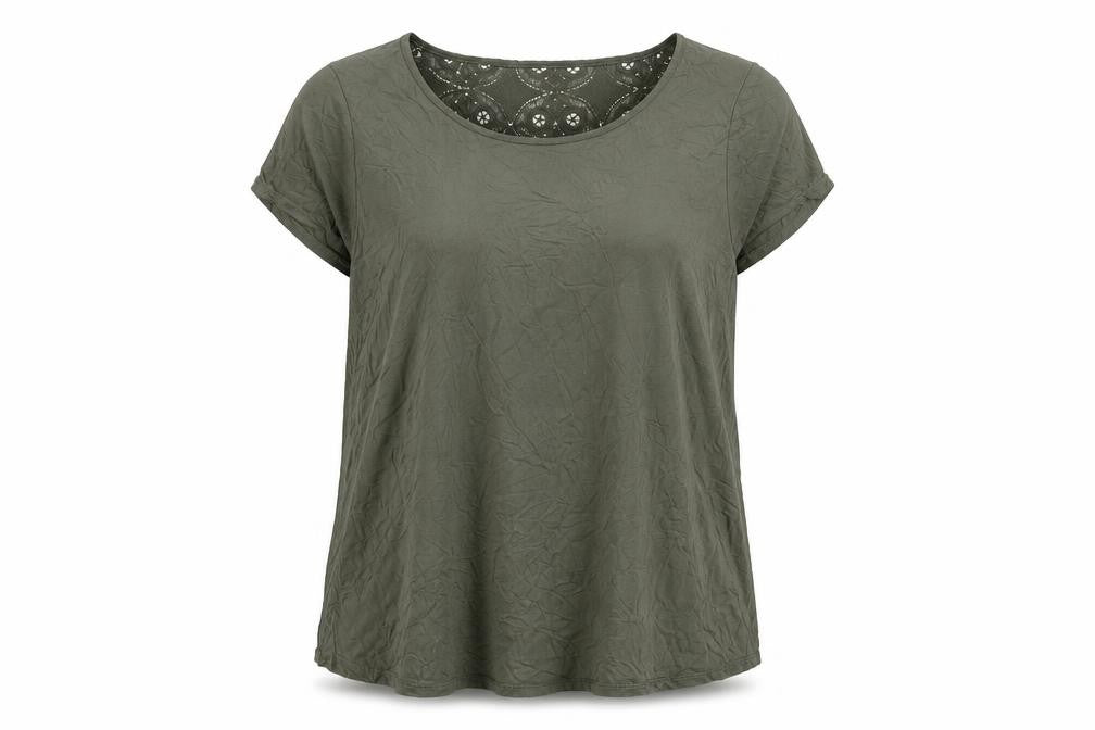 Cable & Gauge Women's Green XL Blouse Short Sleeve