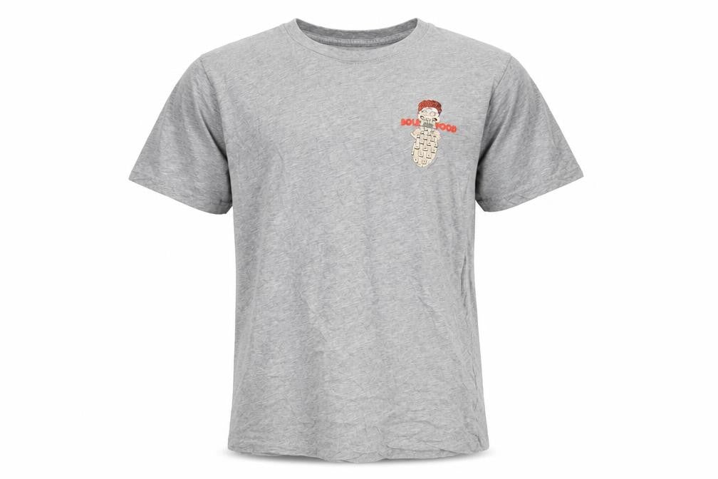 Nike Men's Grey Graphic Print Cotton T-Shirt, Size M