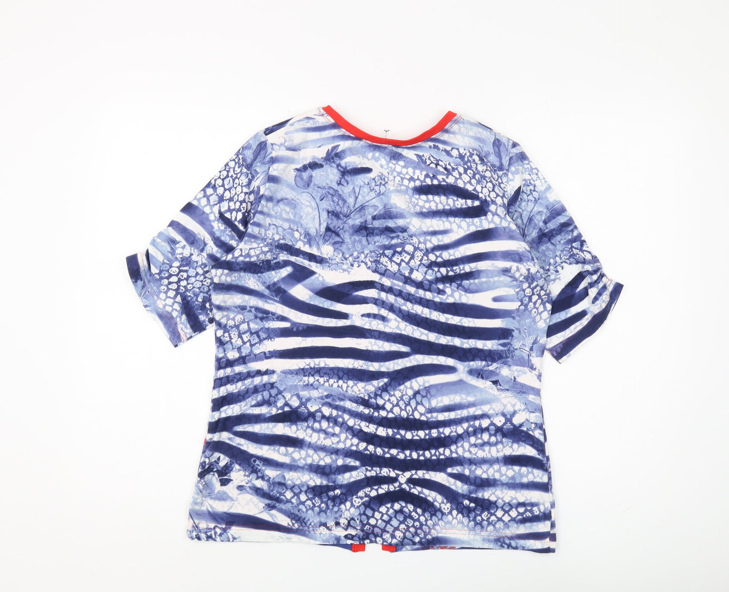 Rabe Women's Multicoloured V-Neck T-Shirt, Size 12