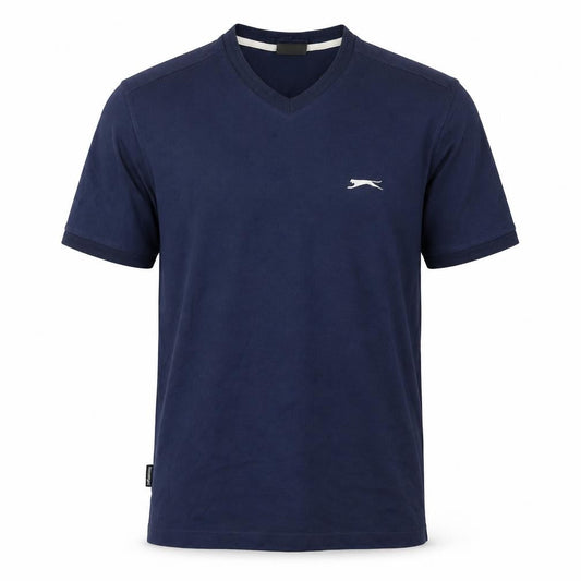 Slazenger Men's Blue V-Neck T-Shirt M