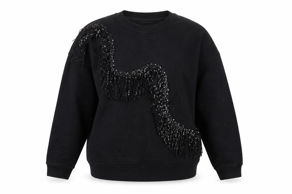River Island Women's Black XS Pullover Sweatshirt