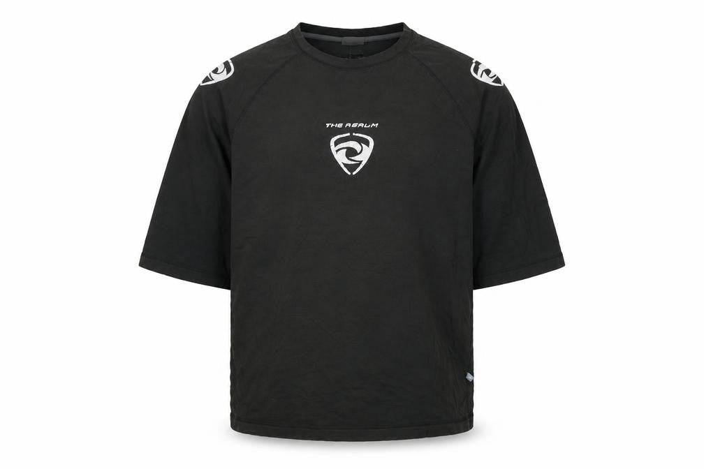 The Realm Men's Black L Cotton T-Shirt